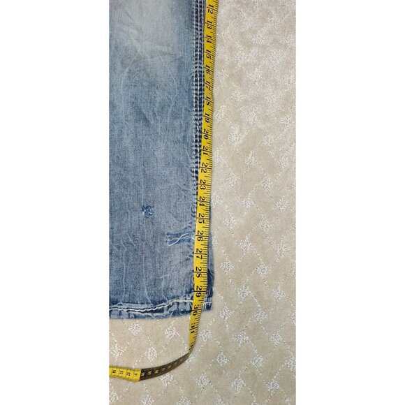 Rock Revival Jeans Size 31 x 30.5 Straight Fit Thick Stitch Buckle exclusive - Picture 2 of 5